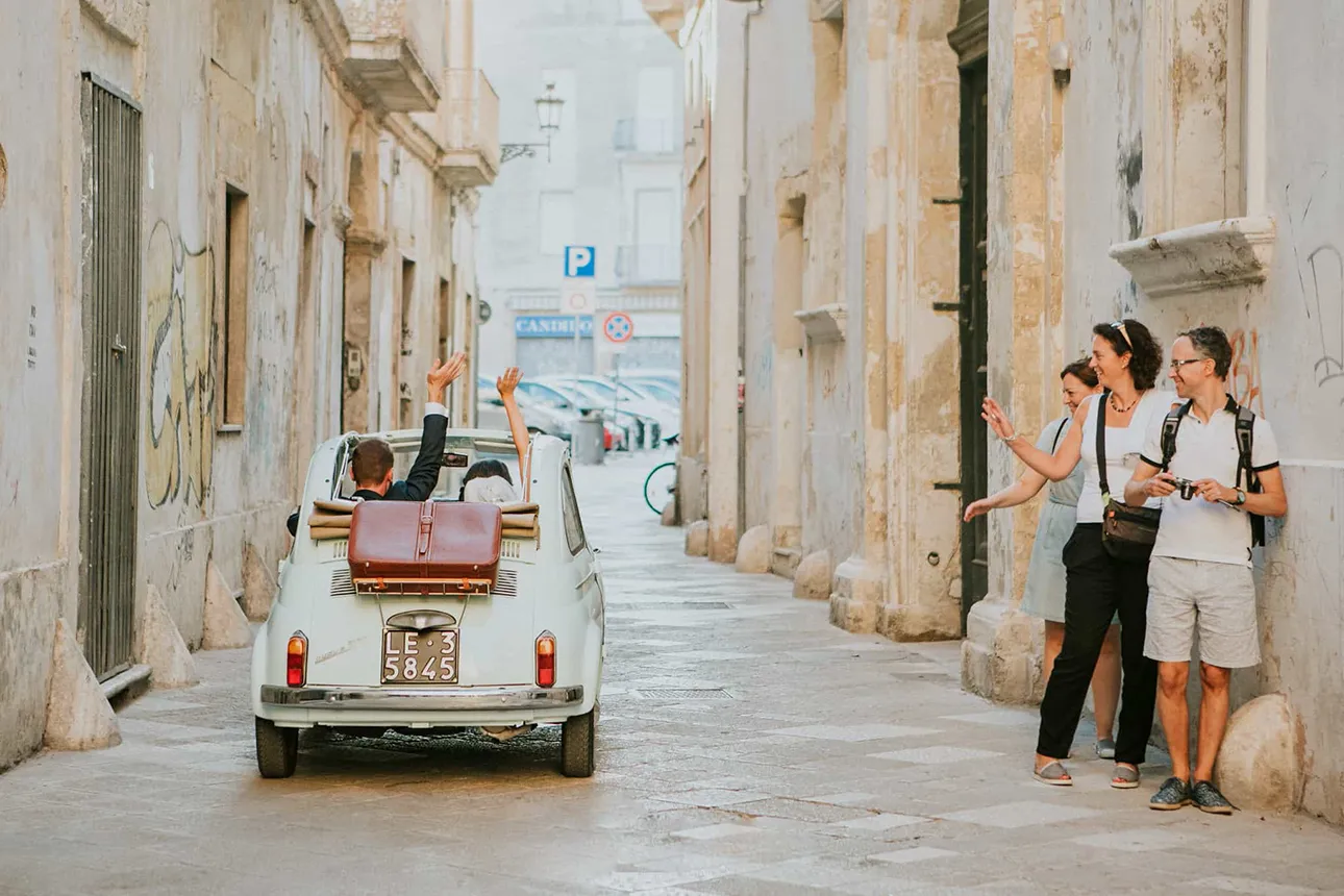 Foto sposi centro storico Lecce