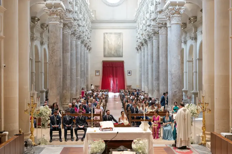 Matrimonio presso la Basilica di Santa Croce, gioiello Barocco a Lecce