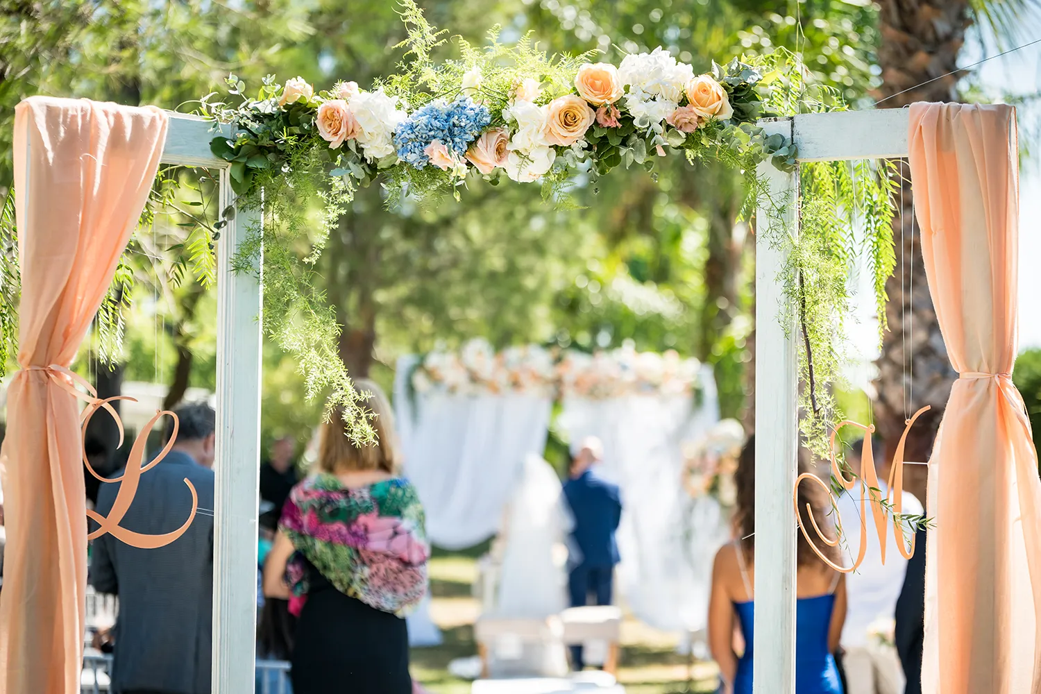 Allestimento creato da wedding planner in Puglia