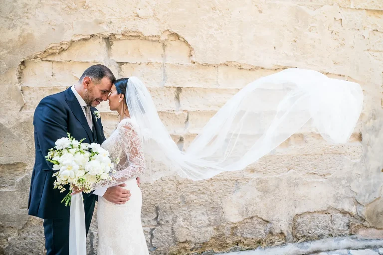 foto di reportage matrimonio con sposi a Lecce